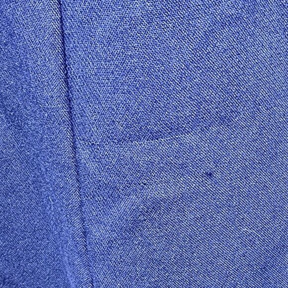 Eshakti Navy Double Breasted Jacket With Faux Leather Trim Size 28W (GUC) - Picture 11 of 11